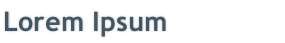 Lorem Ipsum