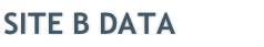 SITE B DATA